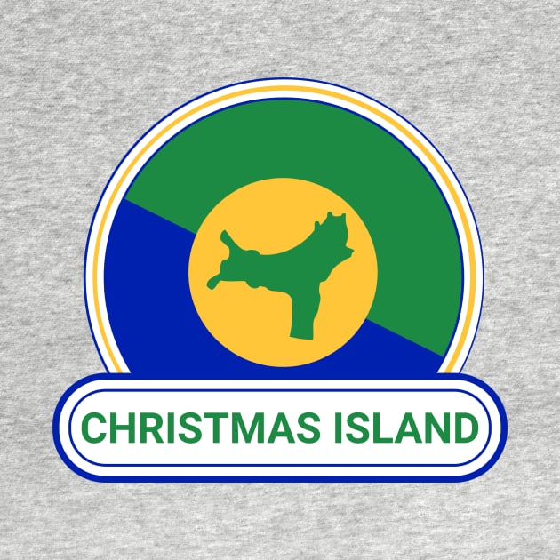 Christmas Island Country Badge - Christmas Island Flag by Yesteeyear